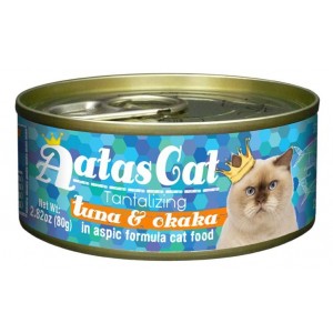 Aatas Cat Tantalizing Tuna & Okaka in Aspic Formula 80g 1 carton (24 cans)